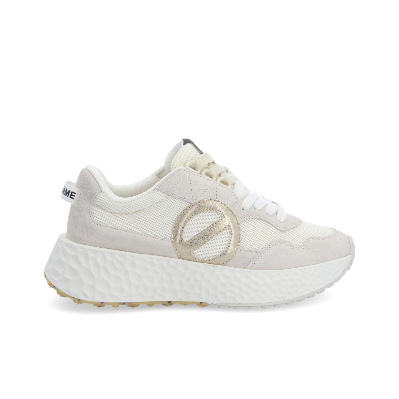 CARTER JOGGER W - SUEDE/KNIT/SUED - BIANCO/BIANCO SPORCO